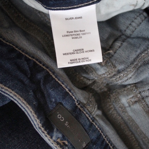 Silver Jeans Elyse Slim Boot Jeans 28 6 - Picture 13 of 13